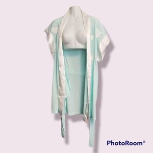 Mint and White Night Gown